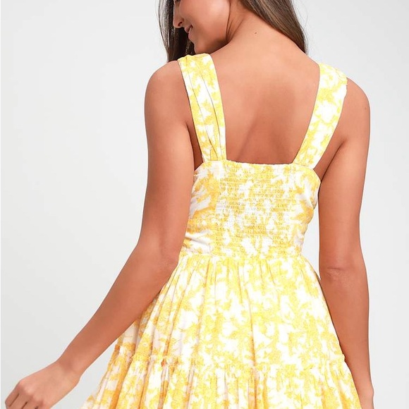 Free People Dance On The Blacktop Floral Mini Dress - Picture 2 of 8